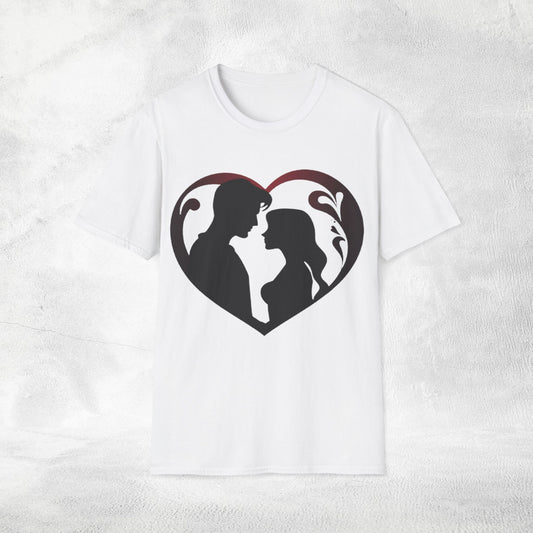 Unisex couples T-Shirt heart