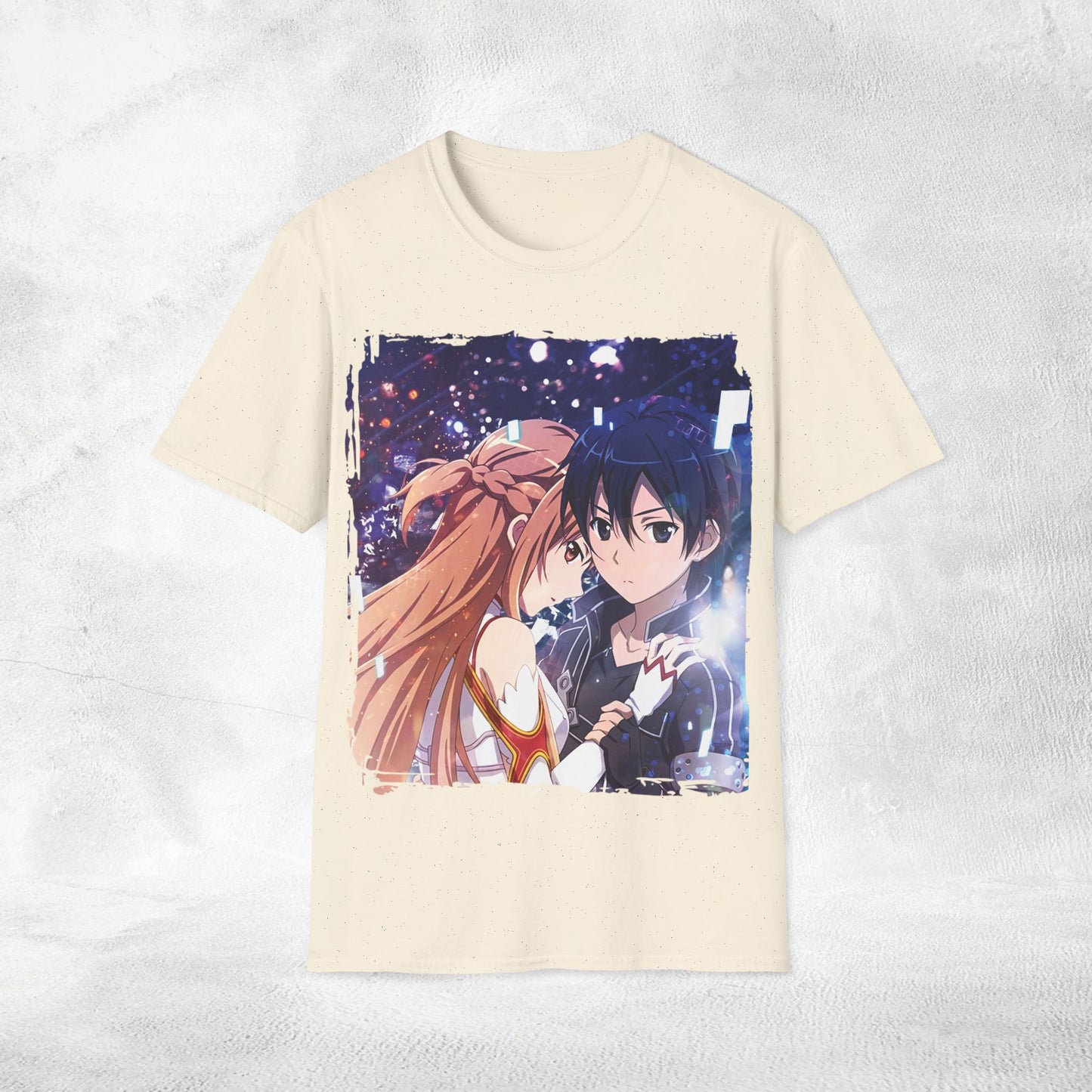 Unisex Anime shirt Kazuto Kirigaya / Kirito and Asuna Yuuki