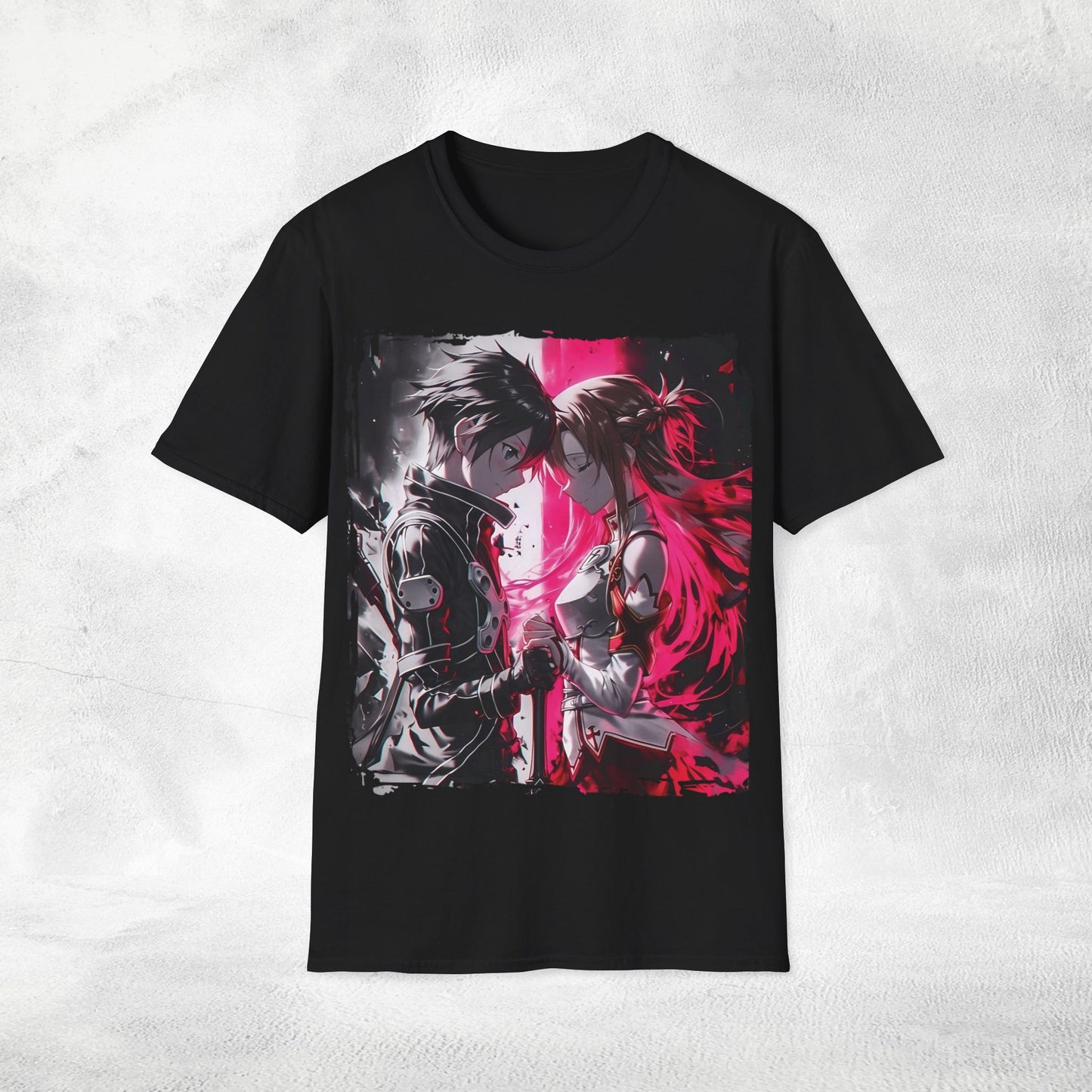 Unisex anime shirt Kazuto Kirigaya / Kirito and Asuna Yuuki