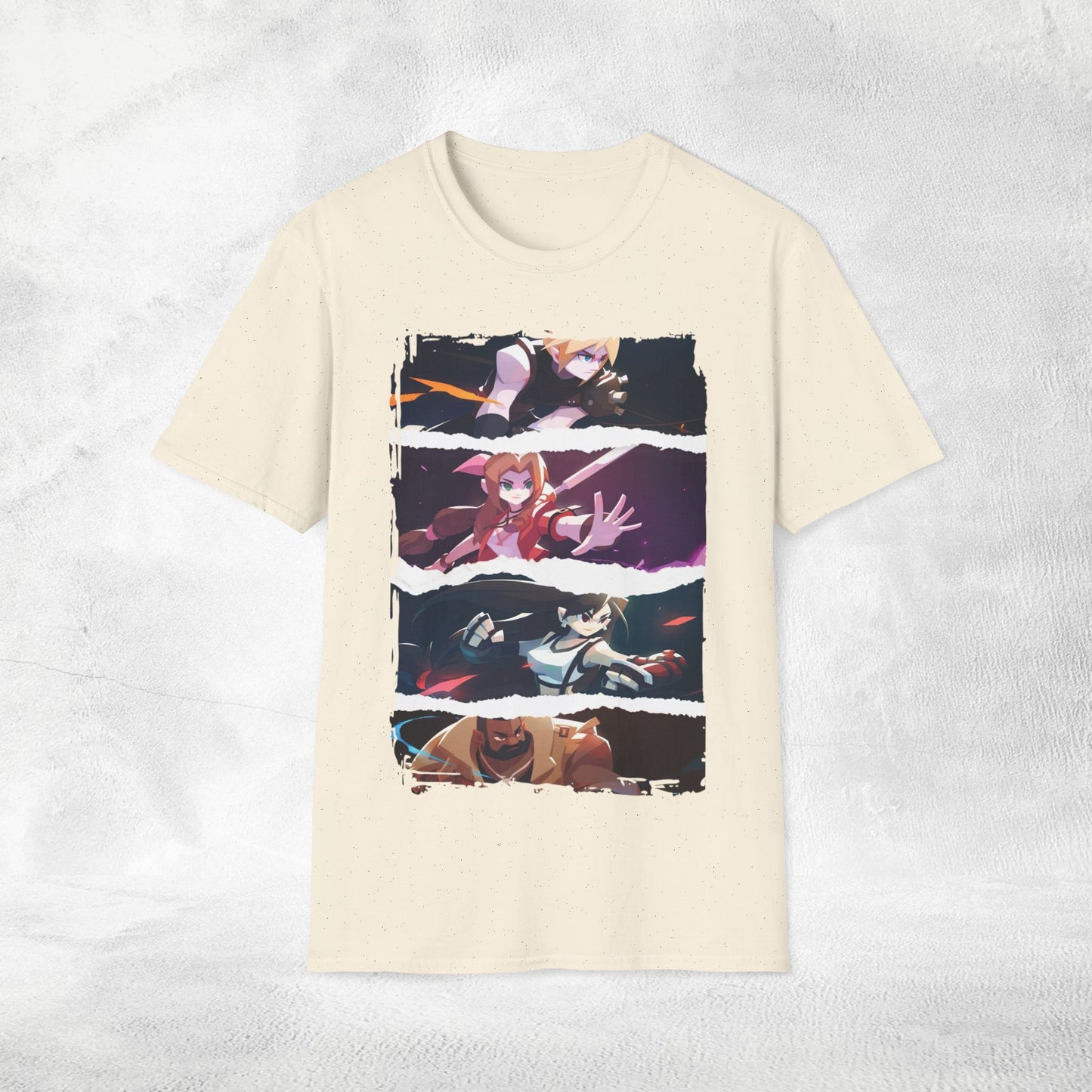 Unisex Gaming shirt Final Fantasy Cloud Aerith Tifa Barret