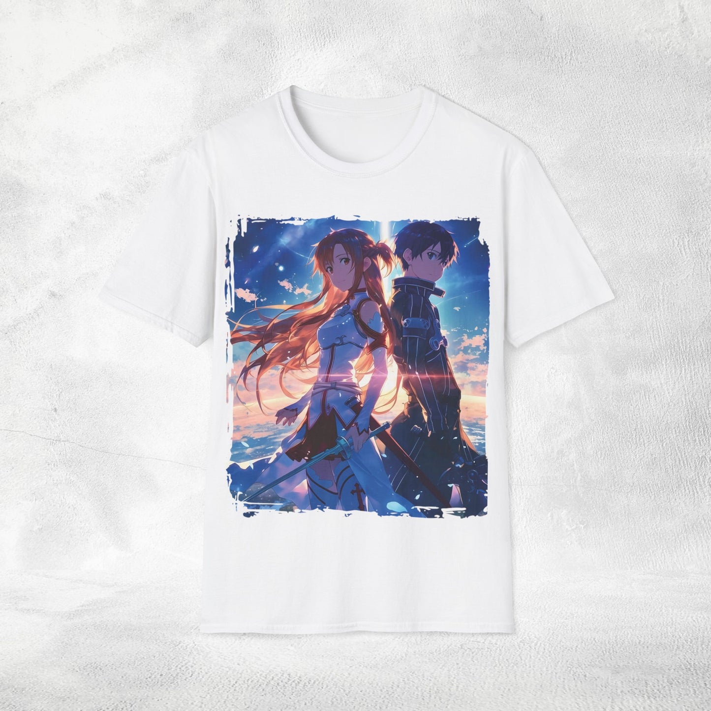 Unisex Anime shirt Kazuto Kirigaya / Kirito and Asuna Yuuki