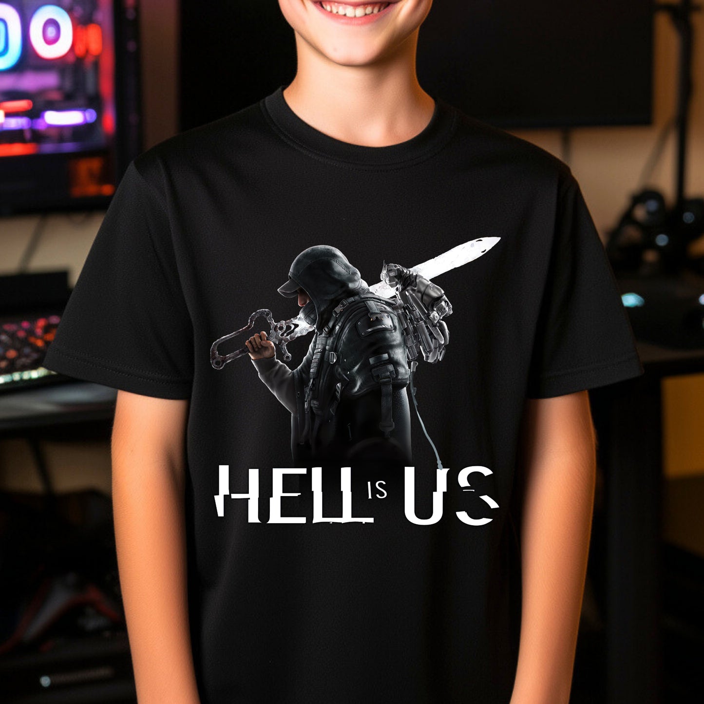 Kids gaming shirt Hell is Us
