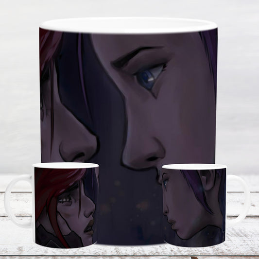 Ceramic mug 11oz / 325 ml LOL Caitlyn and Vi