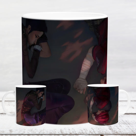 Ceramic mug 11oz / 325 ml LOL Caitlyn and Vi