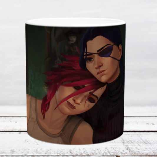 Ceramic mug 11oz / 325 ml LOL Caitlyn and Vi