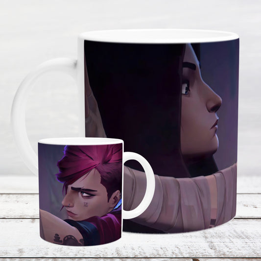 Ceramic mug 11oz / 325 ml LOL Caitlyn and Vi