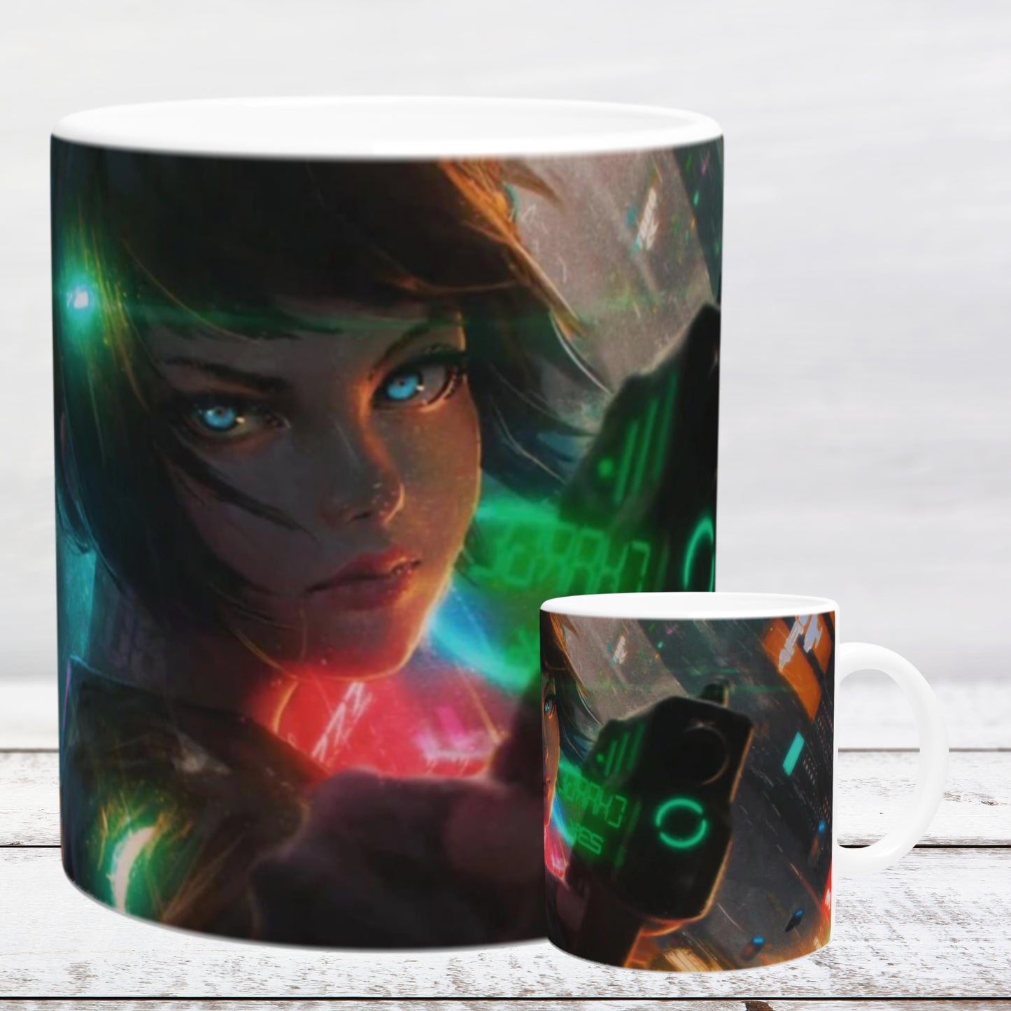 Ceramic Mug 11oz / 325 ml Cyberpunk