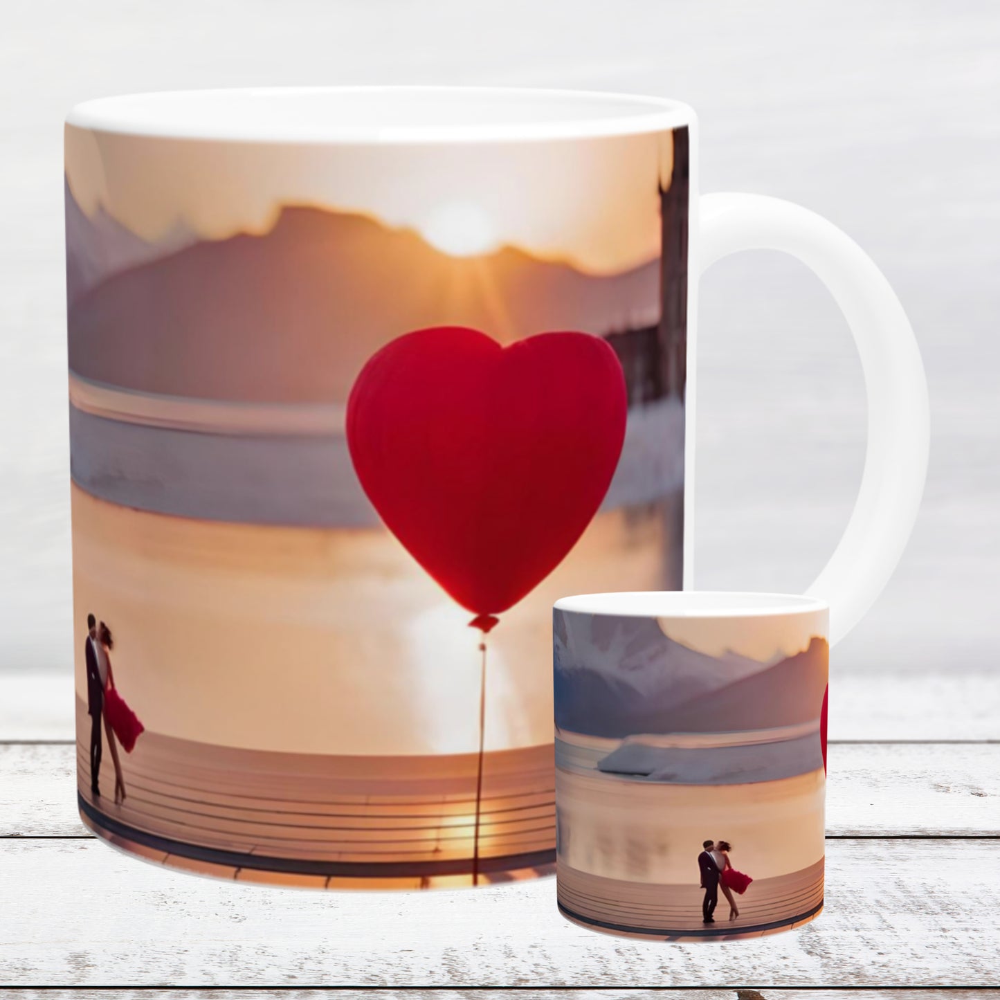 Ceramic mug 11oz / 325 ml heart