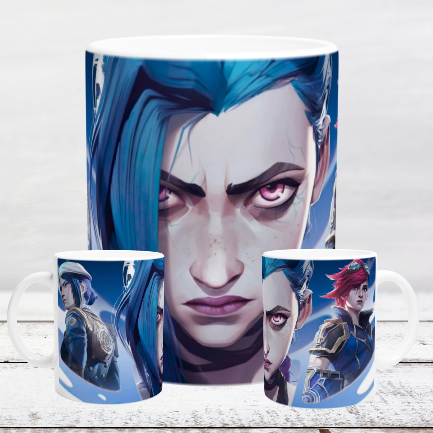 Ceramic mug 11oz / 325 ml Jinx, Vi and Caitlyn