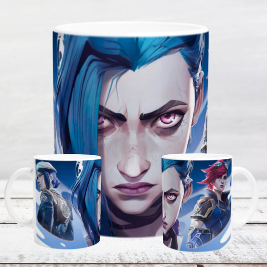 Ceramic mug 11oz / 325 ml Jinx, Vi and Caitlyn