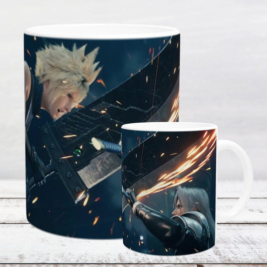 Ceramic mug 11oz / 325 ml FF7 Sephiroth and Cloud