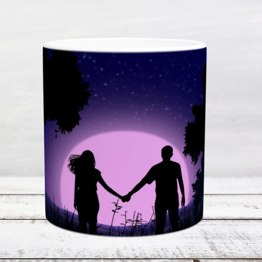 Ceramic mug 11oz / 325 ml Purple Moon