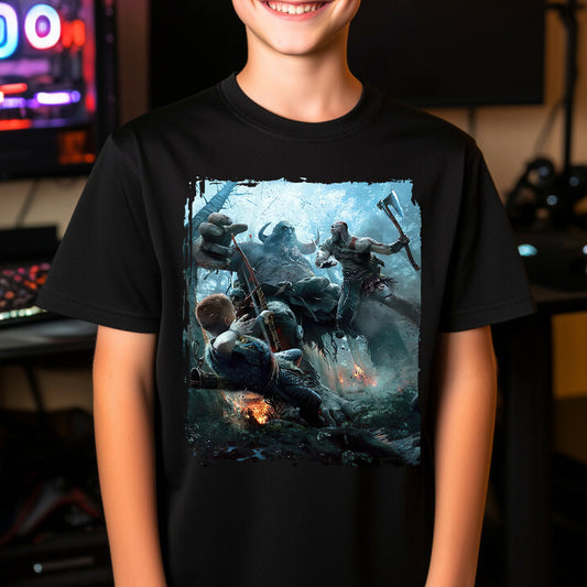 Kids gaming shirt Kratos